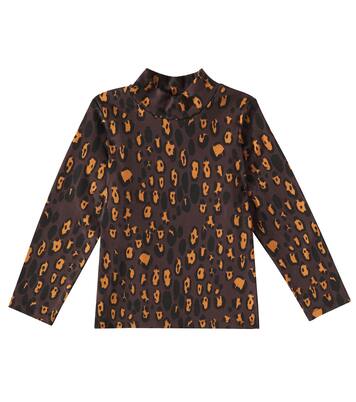 Leopard cotton-blend T-shirt | Mini Rodini