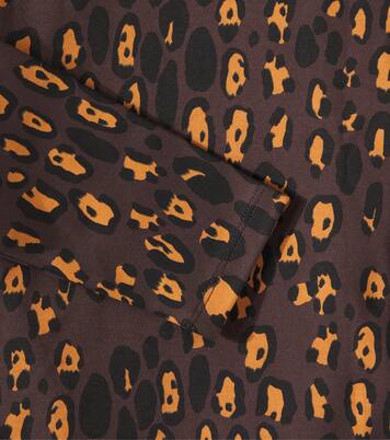 Leopard cotton-blend T-shirt | Mini Rodini