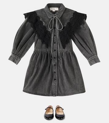 Robe en coton à dentelle | Petite Amalie  