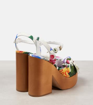 Sandales à plateforme en jacquard | Dolce&Gabbana