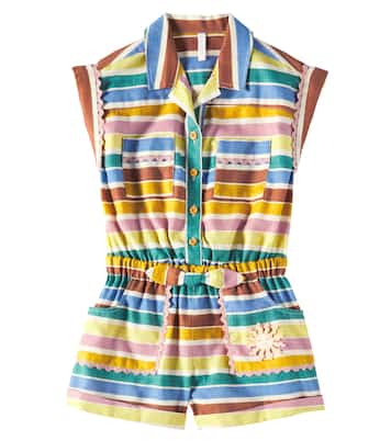 Pagliaccetto Everley in cotone a righe | Zimmermann Kids