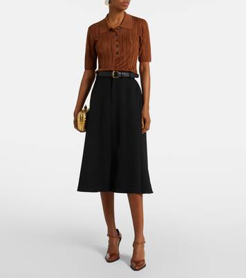 Polohemd Laddered aus Rippstrick | Frame