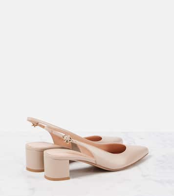 45 leather slingback pumps | Gianvito Rossi