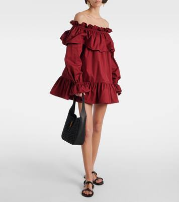 حقيبة للكتف من الرافيا Le 5 à 7 Supple Small | Saint Laurent