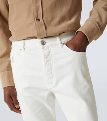 Jean slim à taille haute | Brunello Cucinelli