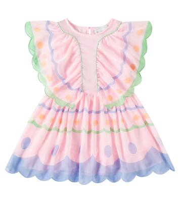 Ruffled embroidered dress | Stella McCartney Kids