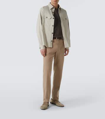Cotton-blend slim pants | Zegna