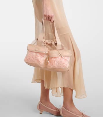 Sac Carnation Pocket en toile et cuir | Simone Rocha