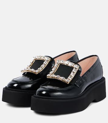 Verzierte Plateau-Loafers Viv’ Rangers aus Leder | Roger Vivier
