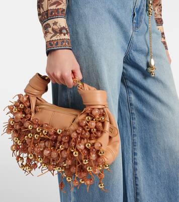 Verzierte Schultertasche Foam aus Leder | Zimmermann