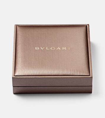 B.Zero1 18kt white gold drop earrings with diamonds | Bvlgari