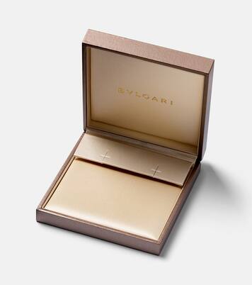 B.Zero1 18kt white gold drop earrings with diamonds | Bvlgari