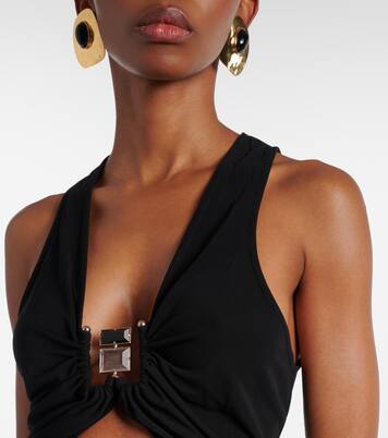 Duo Bezel Quartz jersey maxi dress | Christopher Esber