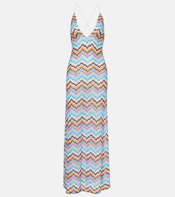 Zigzag lamé beach dress | Missoni