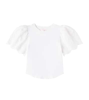 Embroidered cotton T-shirt | Petite Amalie  