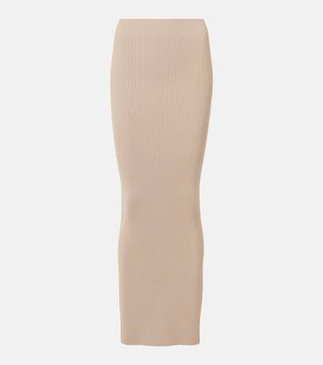 High-Rise-Maxirock Aprile1234 aus Rippstrick | Max Mara