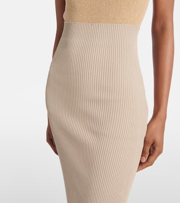 High-Rise-Maxirock Aprile1234 aus Rippstrick | Max Mara