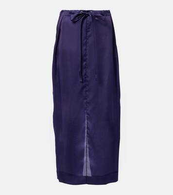 Maxirock Chenton aus Seidenorganza | Khaite