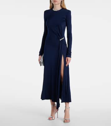 Robe midi à cristaux | David Koma