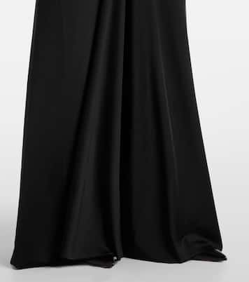 Abito lungo in velluto con cristalli | Victoria Beckham