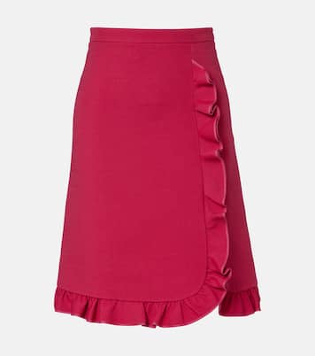 Crepe Couture ruffled miniskirt  | Valentino