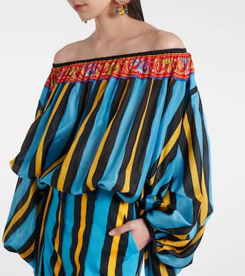 Patterned silk top | Dolce&Gabbana