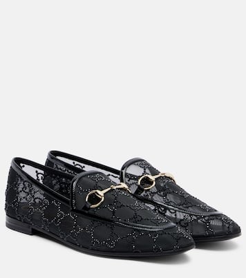 Gucci Jordaan GG Crystal loafers | Gucci