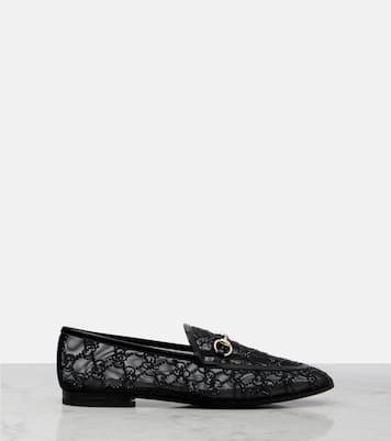 Gucci Jordaan GG Crystal loafers | Gucci