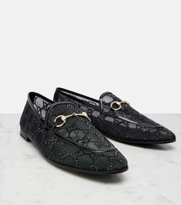 Gucci Jordaan GG Crystal loafers | Gucci