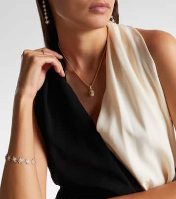 Halskette Renaissance® aus 18kt Gelbgold mit Diamanten und Smaragden | David Yurman