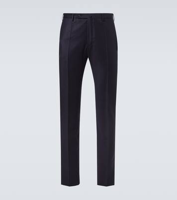 Pantalon slim en laine vierge | Slowear