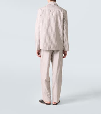 Ensemble de pyjama rayé en soie, coton et cachemire | Zegna