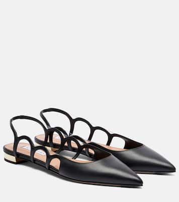 Endless Love leather slingback flats | Aquazzura