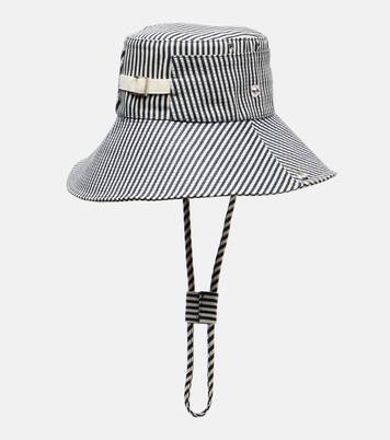 Chapeau bob De-Nîmes rayé en jean | Jacquemus