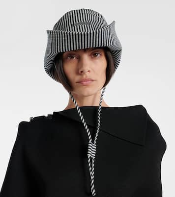 Chapeau bob De-Nîmes rayé en jean | Jacquemus