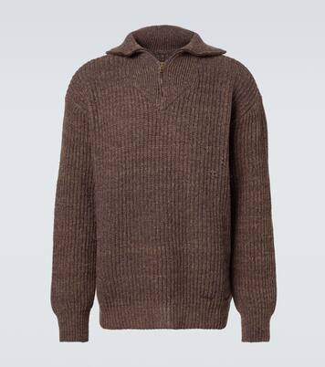 Jersey de lana y algodón con cremallera parcial | Maison Margiela