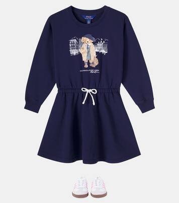 Sneakers Samba aus Leder mit Veloursleder | Adidas Originals Kids