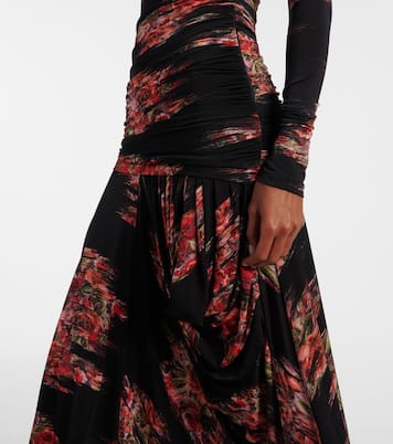 Maxikleid aus Jersey | Ganni