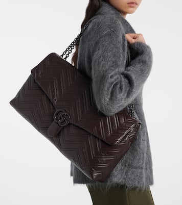 Schultertasche GG Marmont Maxi aus Leder | Gucci