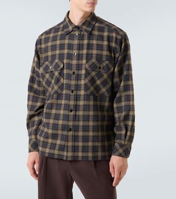 Checked wool overshirt | Saint Laurent