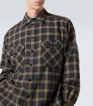 Checked wool overshirt | Saint Laurent