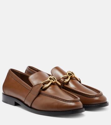 Astaire Knot leather loafers | Bottega Veneta