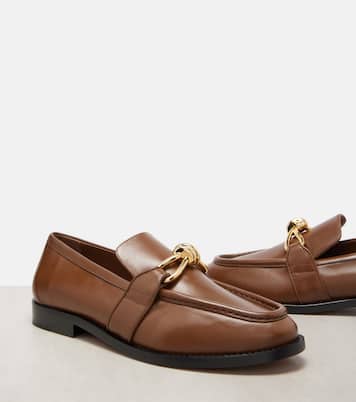 Astaire Knot leather loafers | Bottega Veneta