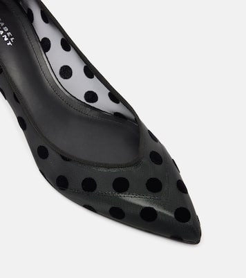 Peleo 55 polka-dot mesh pumps | Isabel Marant