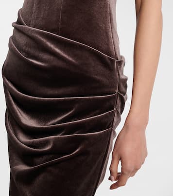 Draped velvet gown | Alex Perry