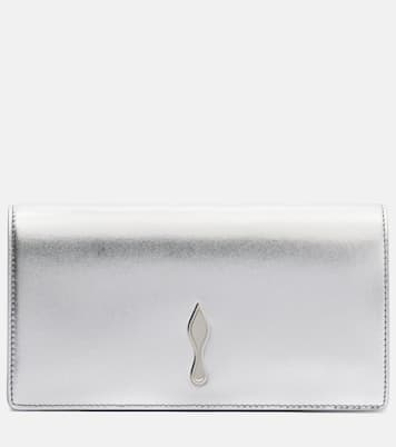 Bettina金属感皮革手拿包 | Christian Louboutin