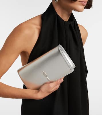 Bettina金属感皮革手拿包 | Christian Louboutin