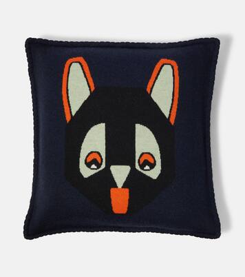 x Louis Wain wool jacquard cushion | Loewe