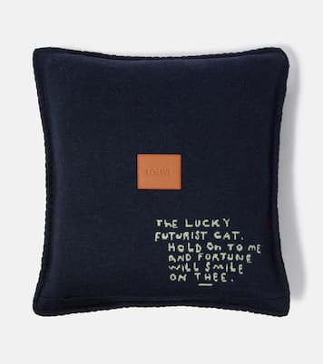x Louis Wain wool jacquard cushion | Loewe