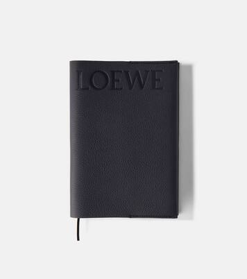 Debossed leather notebook | Loewe